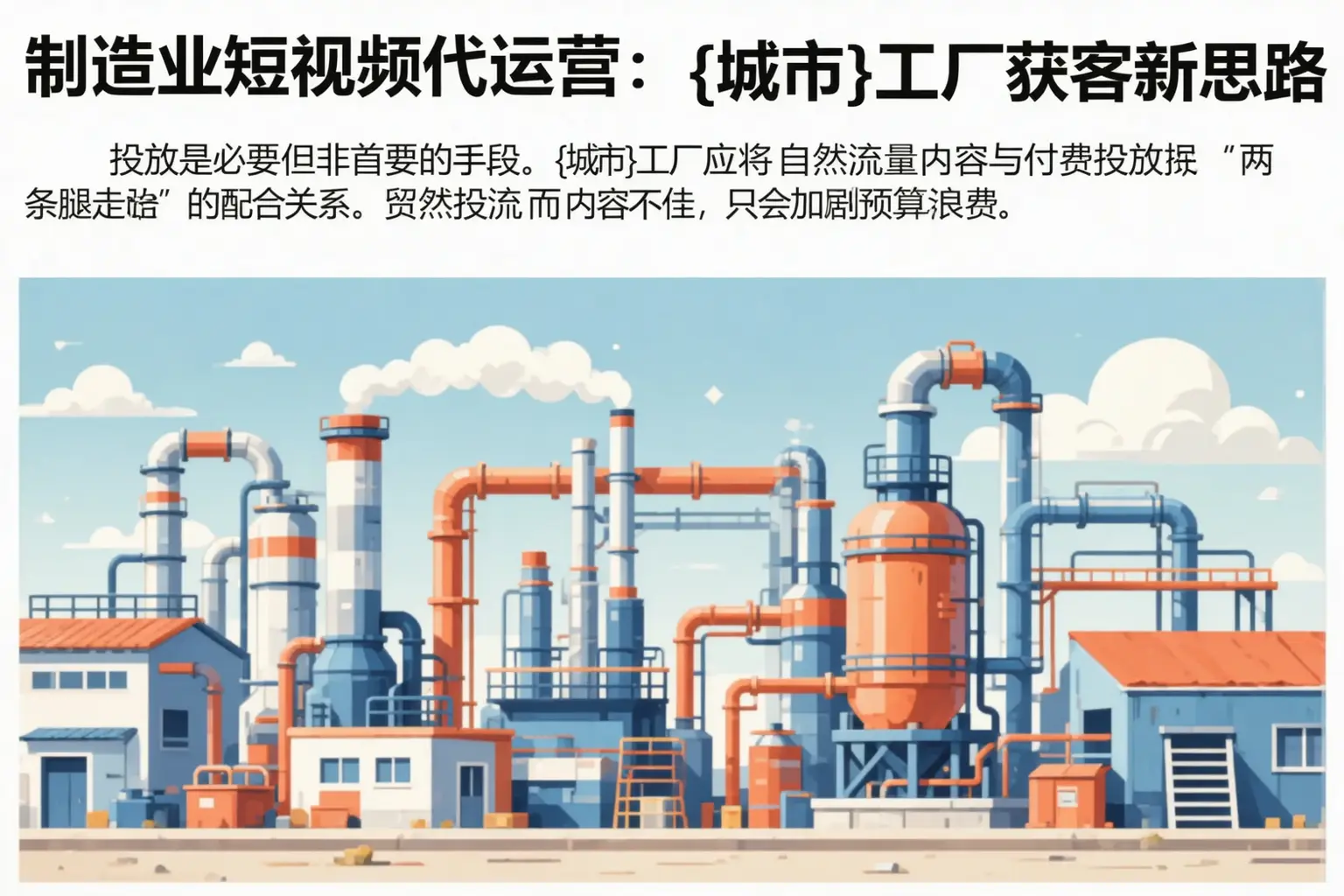 制造业短视频代运营：海东工厂获客新思路