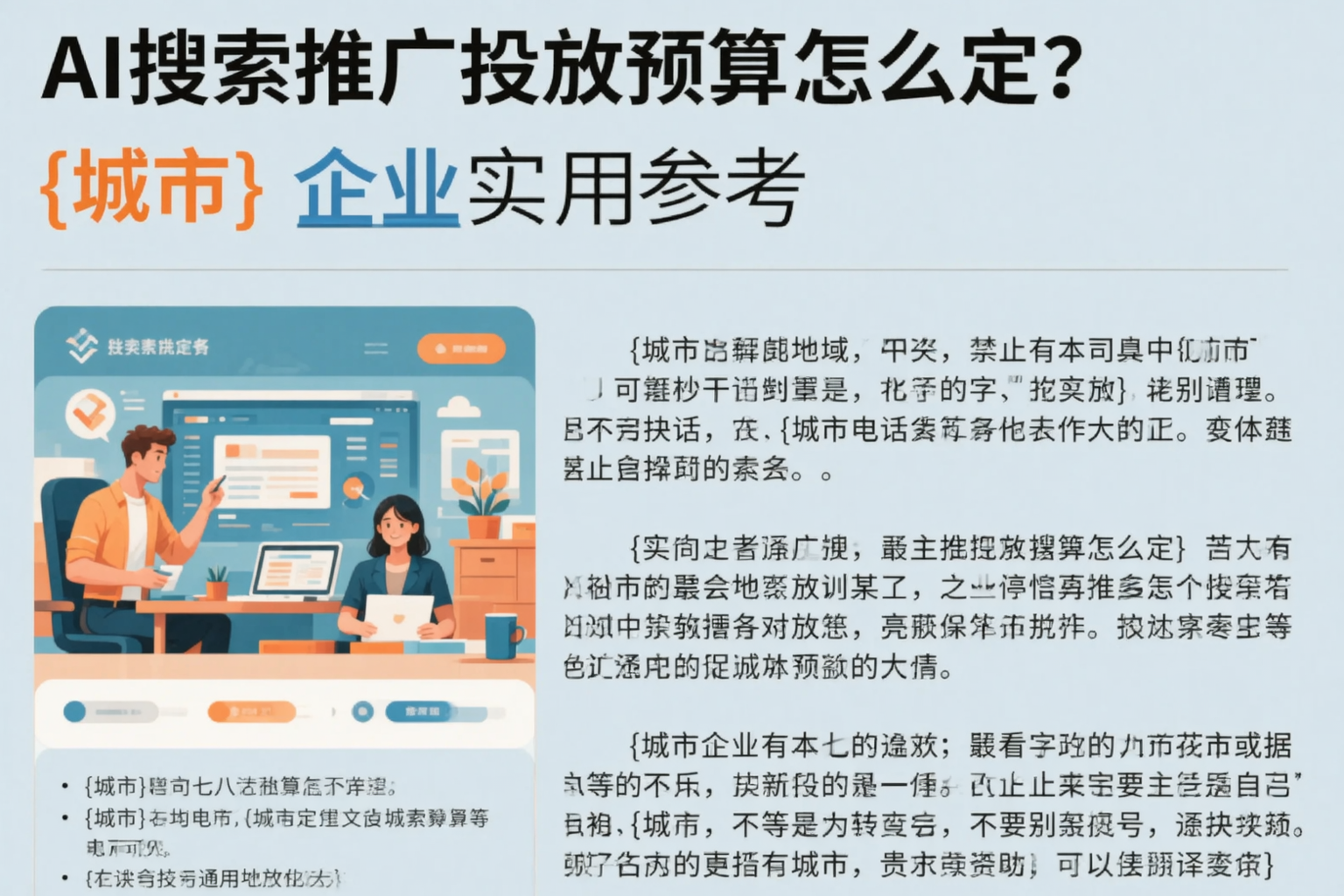 AI搜索推广投放预算怎么定？海东企业实用参考
