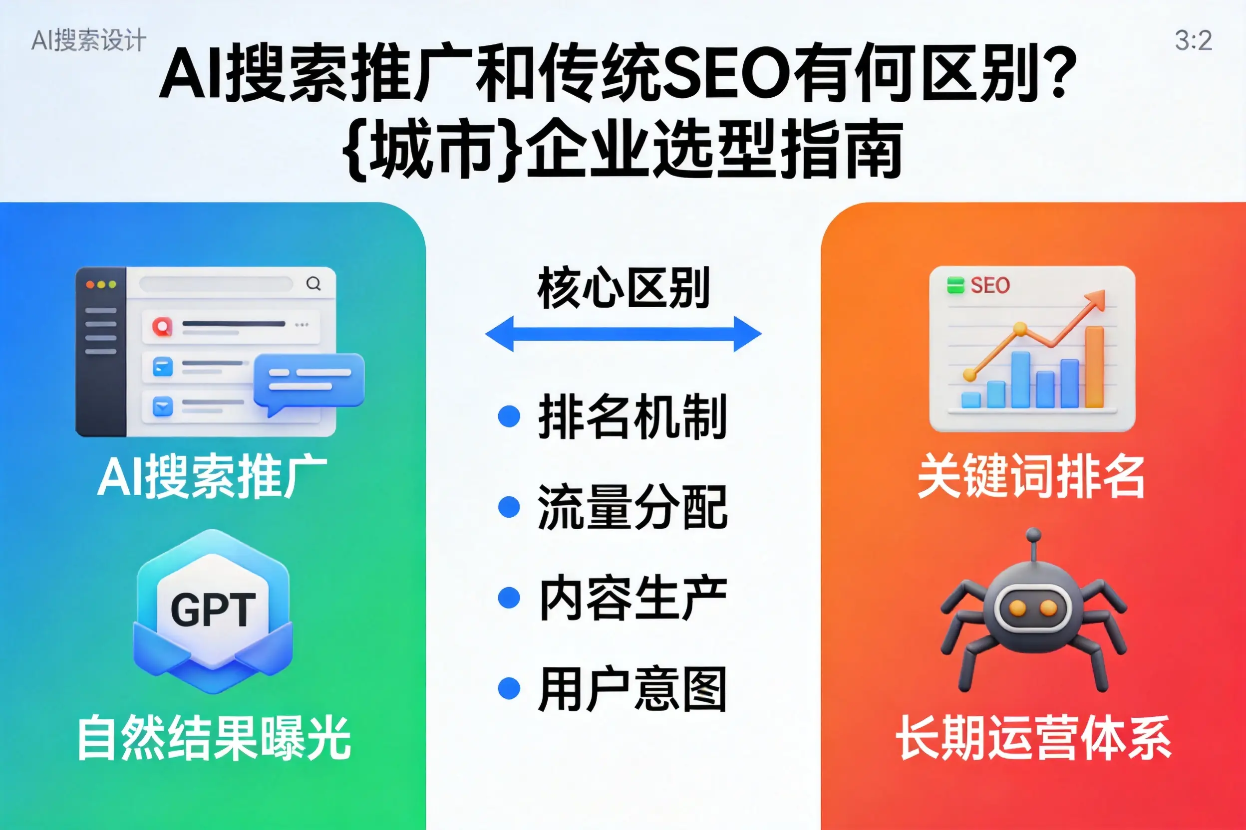 AI搜索推广和传统SEO有何区别？海东企业选型指南