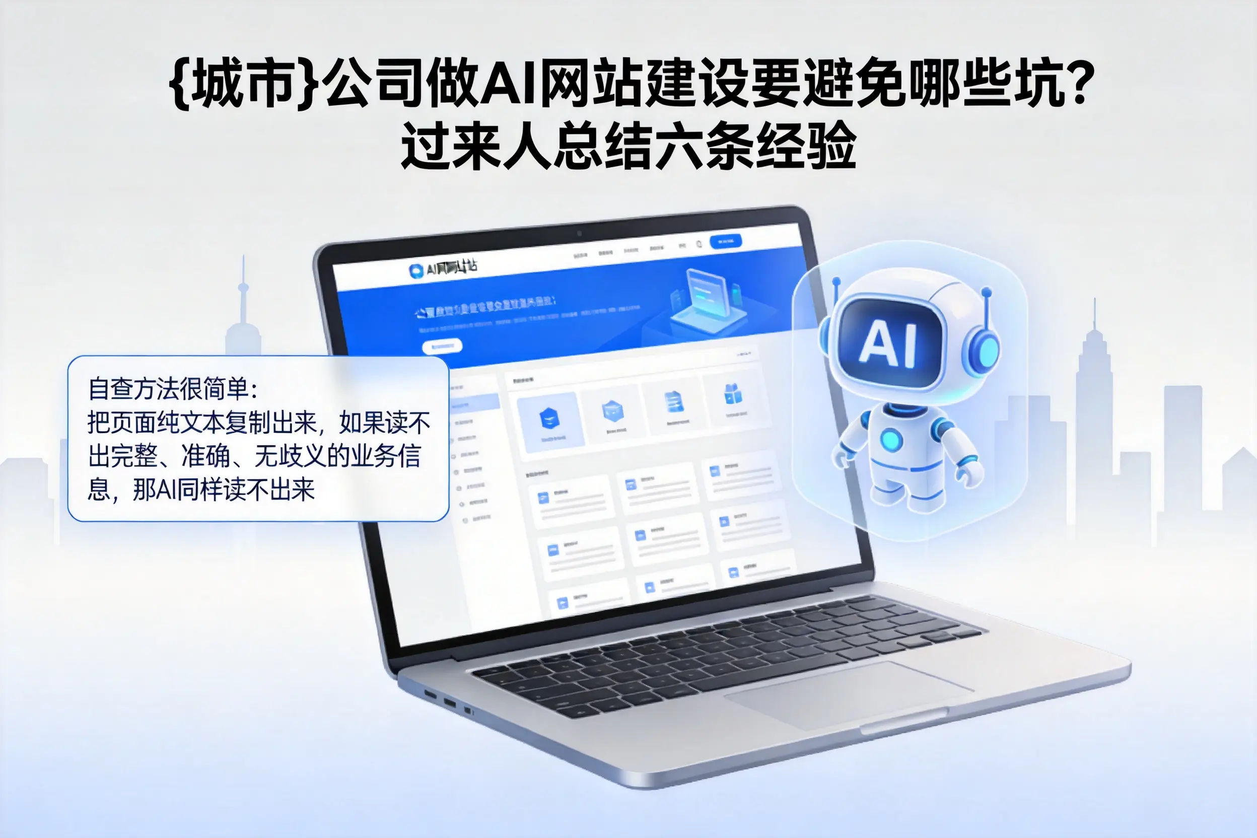 海东公司做AI网站建设要避免哪些坑？过来人总结六条经验
