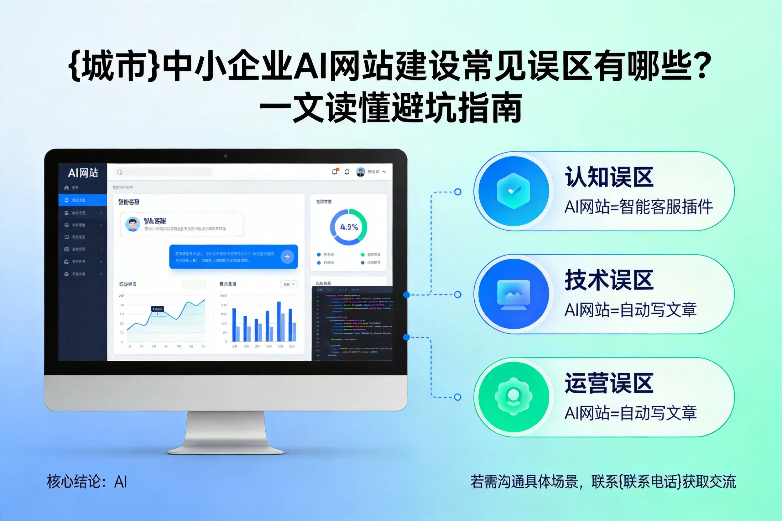 海东中小企业AI网站建设常见误区有哪些？一文读懂避坑指南