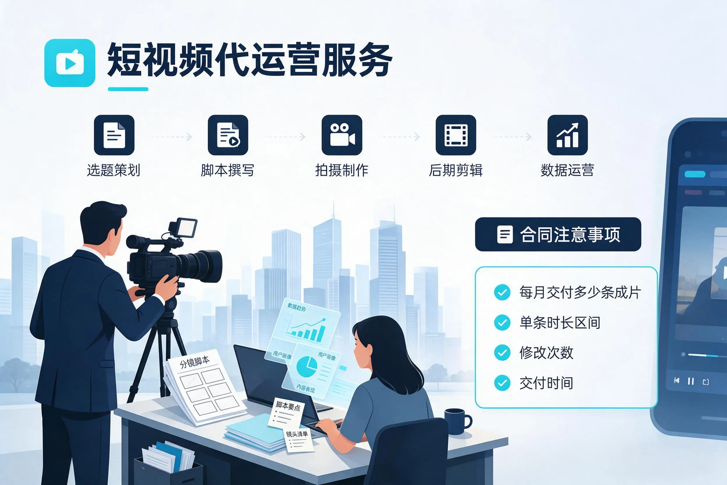 短视频代运营包含哪些服务？海东企业常见问题科普